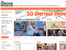 Tablet Screenshot of cartoonmuseum.org